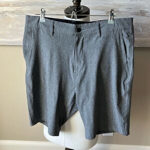 Trunks flat front gray multifunctional performance shorts